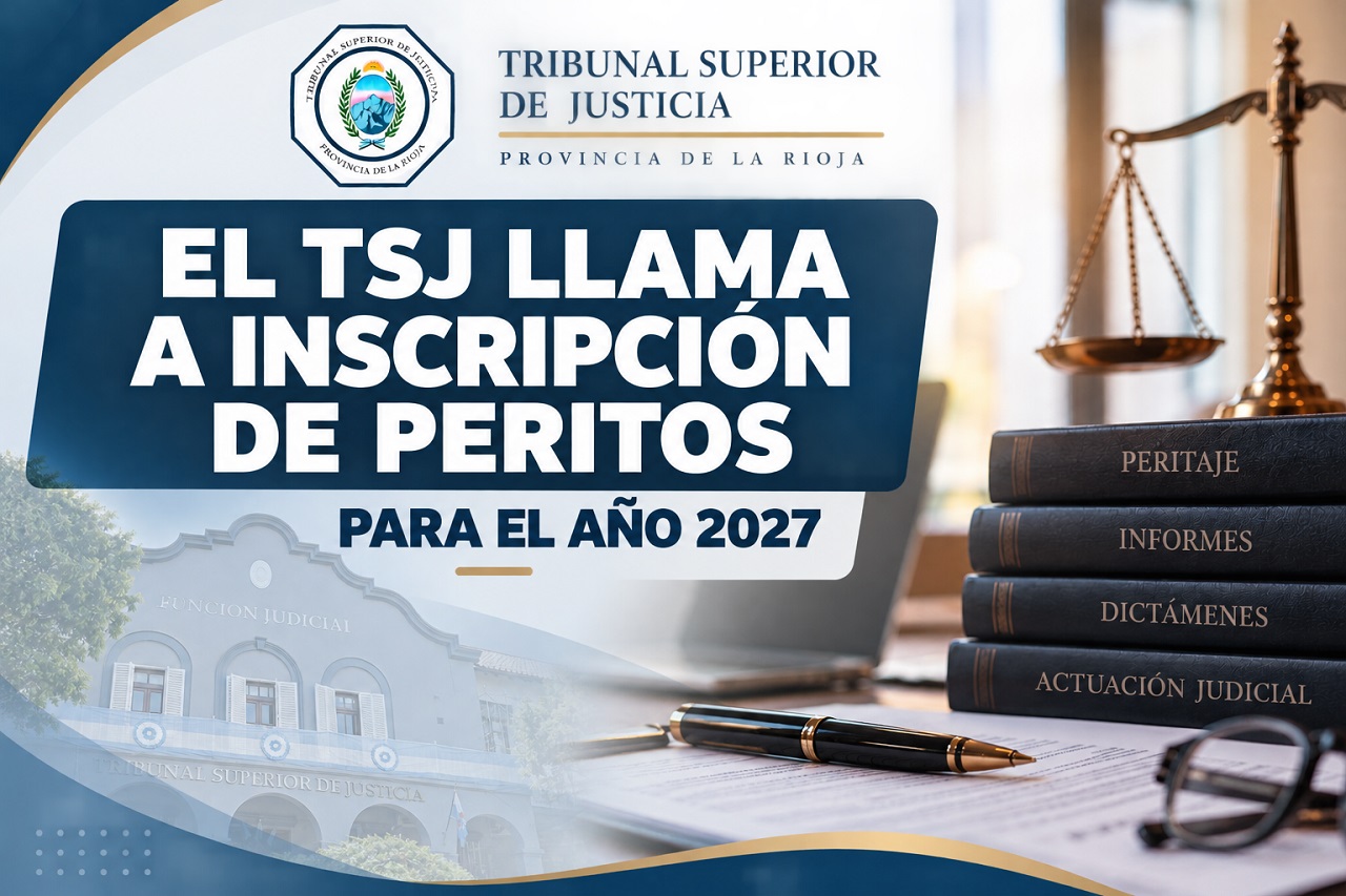 Convocatoria Judicial para Peritos 2027