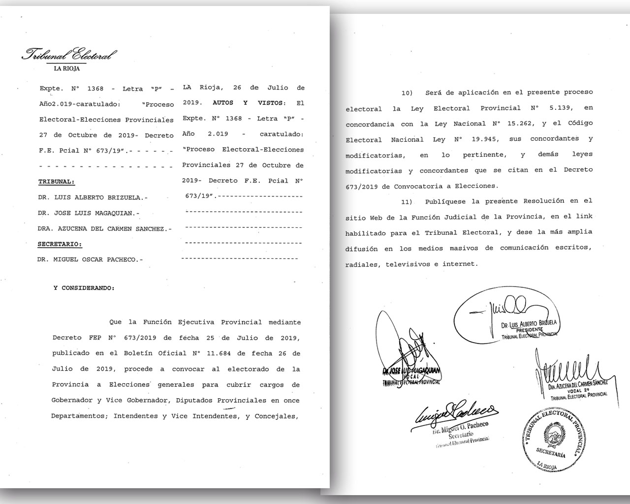 foto de cronograma electoral